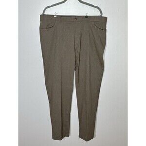 NWT Tommy Hilfiger Mens TH Flex Finn Modern Fit Twill Pants Tobacco Brown 40x32